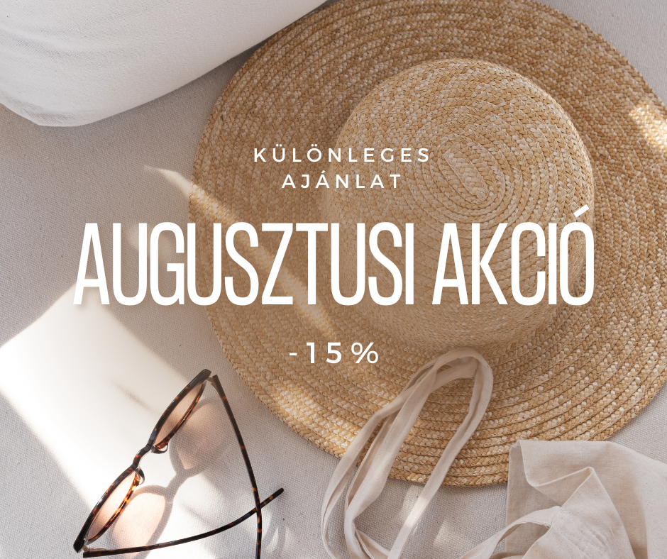 Nyáron is az Önök szolgálatában, 15% kedvezménnyel!