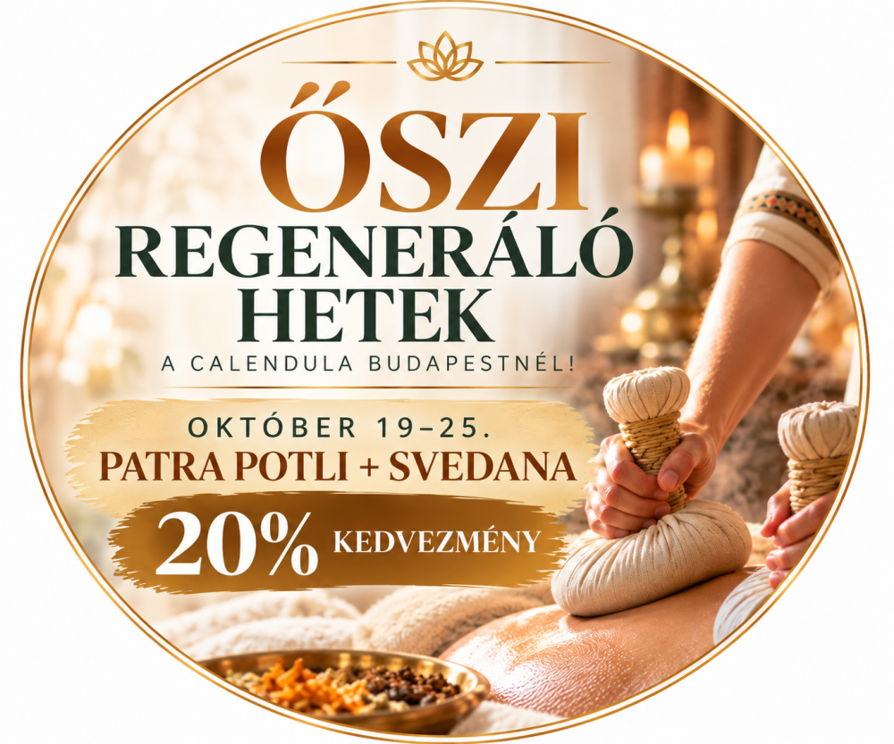  ŐSZI REGENERÁLÓ HETEK A CALENDULA BUDAPESTNÉL!